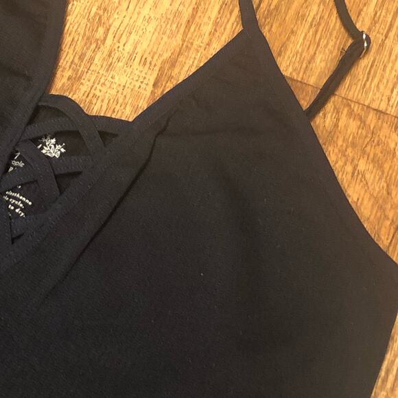 Intimately Free People Black Crossfire Cami Ribbed Tank Top XS/S - Picture 8 of 13